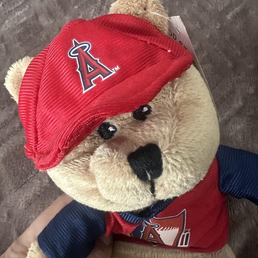 2010 Los Angeles‎ Angels Plush Bear One Size Red MLB Baseball Mascot Good Stuff